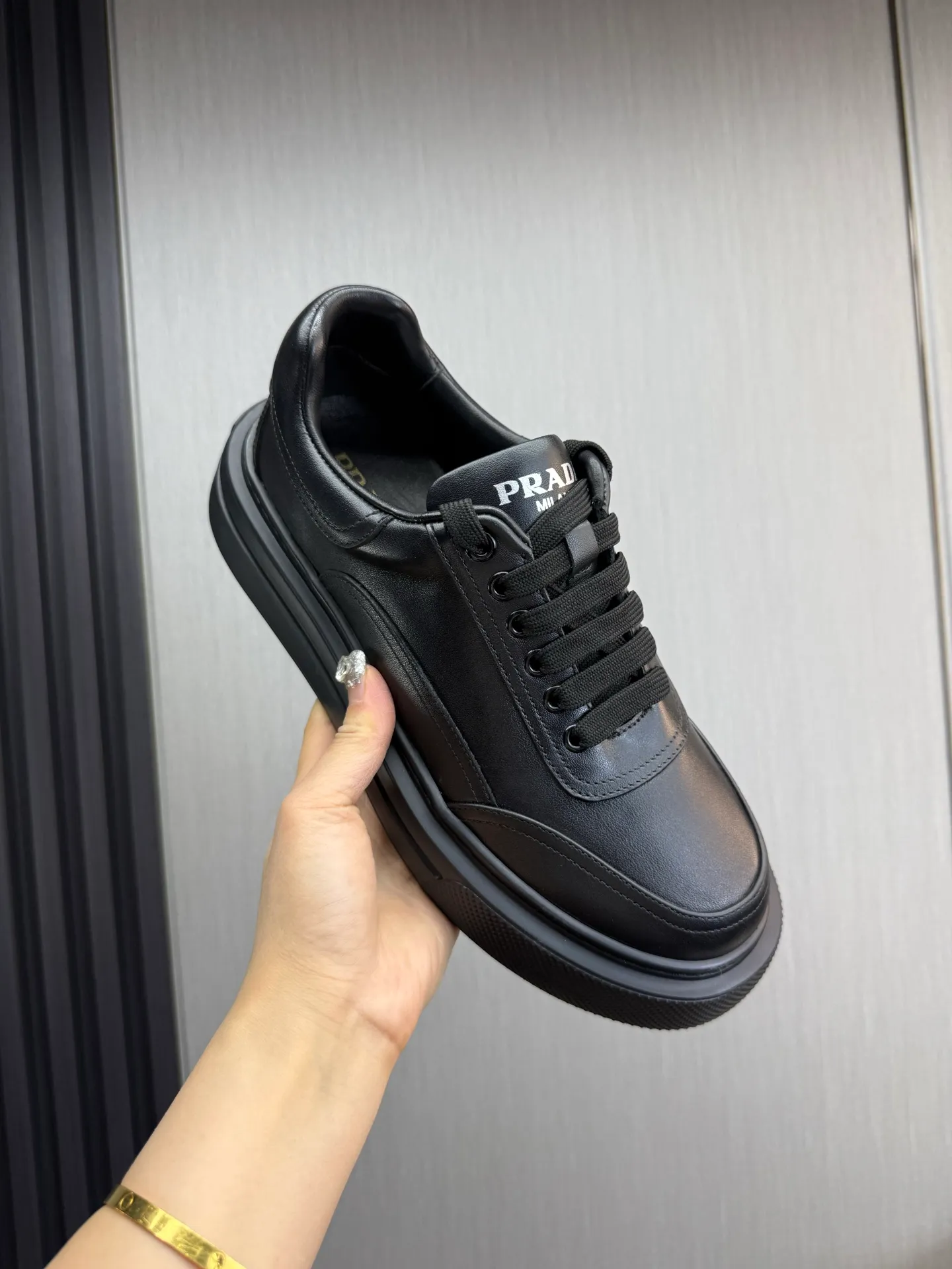 Men's shoes 💰500💰 PRADA【Prada】Men's new casual shoes ⬆️Imported cowhide + genuine leather lining. Anti-slip outsole, 38-44 (customized for 45)